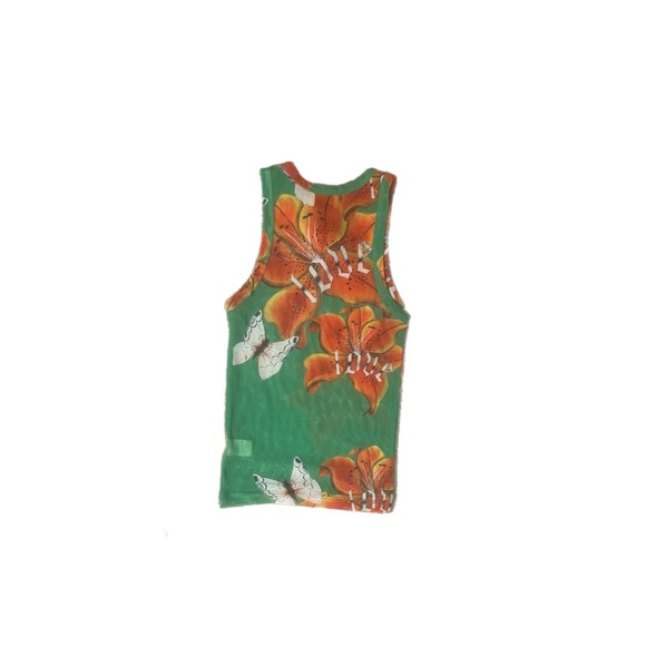Juliet Johnstone Green Mesh Tank - Picture 2 of 2
